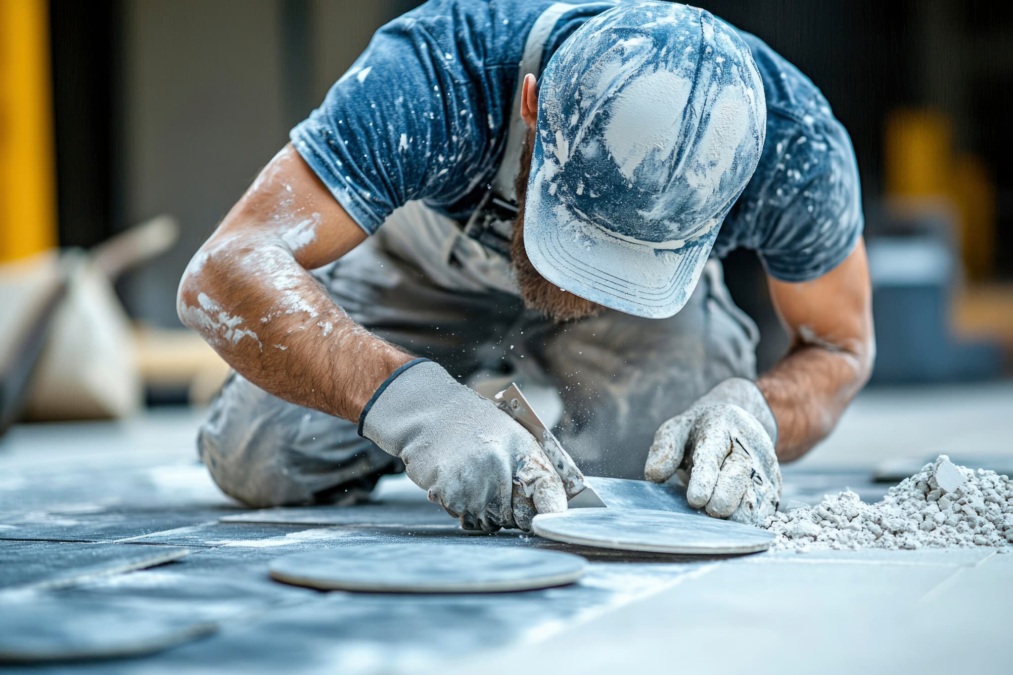 Craftsman in workshop